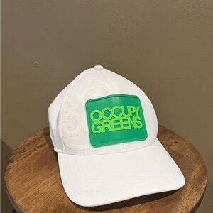 G/FORE White and Green Men's Hat